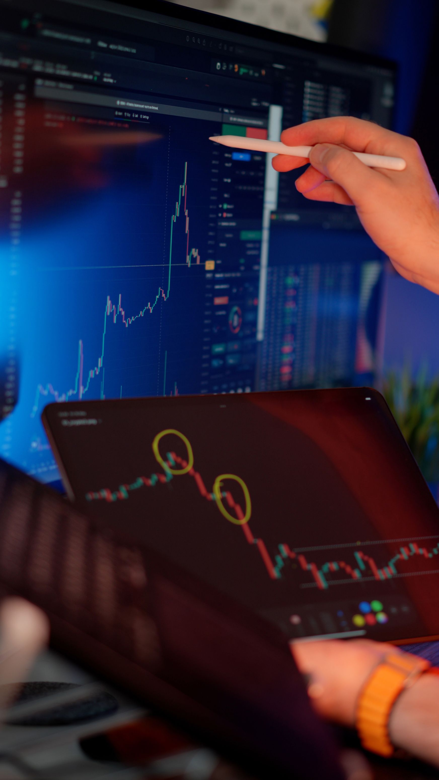 AI finance trading dashboard